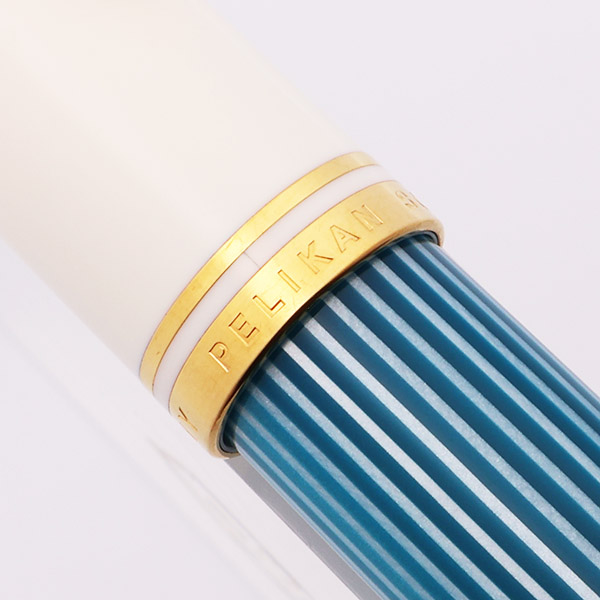 Pelikan M600 Souveran Fountain Pen - 2018 LE Turquoise-White